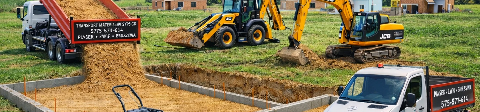 koparka na placu budowy